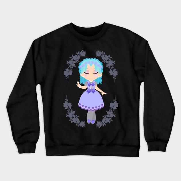 Elegant Gothic Lolita 1 Crewneck Sweatshirt by GrannyPomshka